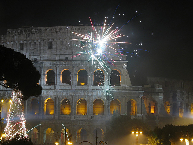 coliseum fireworks
