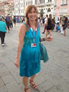 My Wet Dress after getting soaked on the Vaporetto. August 31, 2013. Photo by  AP Entertainment Journalist Adam Egan