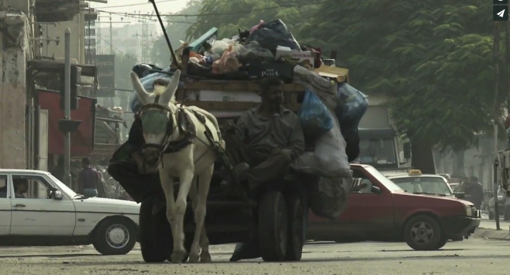 Freeze frame of video shot by Simone Camilli in Gaza