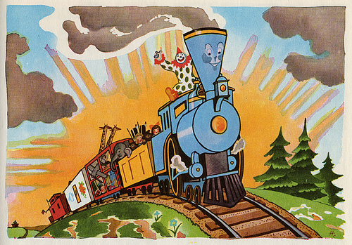 Cover of the children's book "The Little Engine that Could"