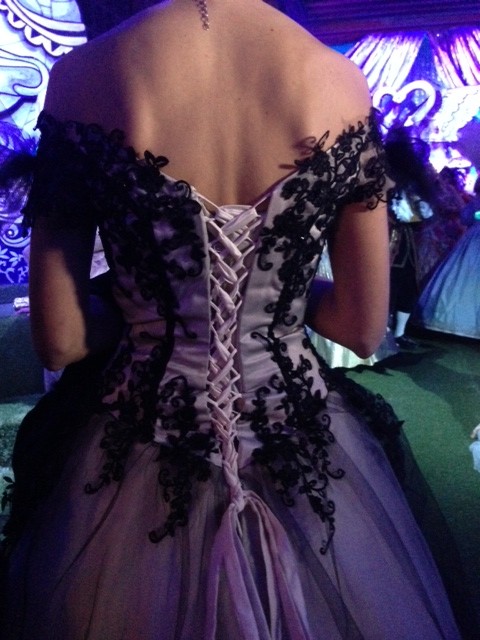 Back of one of the dresses worn at Il Ballo del Doge. February 7, 2015. Photo by Trisha Thomas