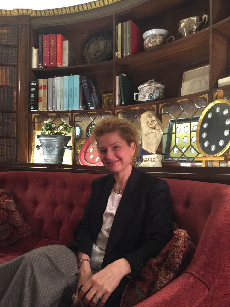 Antiques dealer Alessandra Di Castro at her gallery in Rome. Photo by Fabio Perugia. April 28, 2015