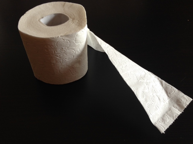 A wonderful, soft, much beloved roll of toilet paper. Photo by Trisha Thomas. June 2015