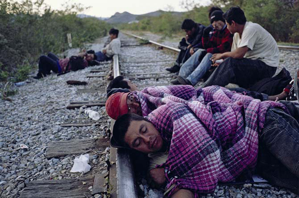 Migrants on Southern Border of Mexico. Credit: Photo by Alex Webb for National Geographic