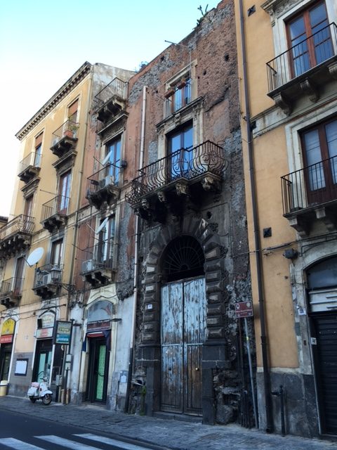 Street scene in Catania, Sicily. Photo by Trisha Thomas, November 12, 2016