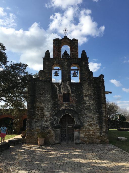 The Church at the Espada Mission in San Antonio, Texas. Photo by Trisha Thomas, December 26, 2016
