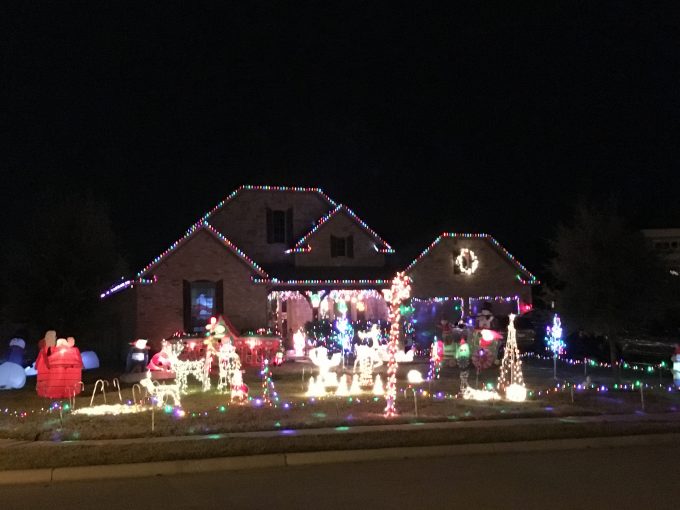 Total yard Christmas Decorations and lights in San Antonio, Texas. December 28, 2016. Photo by Trisha Thomas