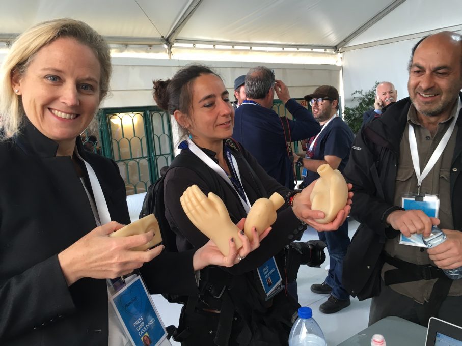 Wax Limbs and Rose Petals Following the Pope in Fatima Mozzarella Mamma